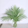 Artificial Areca Palm Leaves, 8 Pcs Faux Tropical Palm Tree Leaves Stems for Floral Arrangement, Hawaiian Luau, Jungle Beach Wedding Party Decor, 28 Inches Tall
