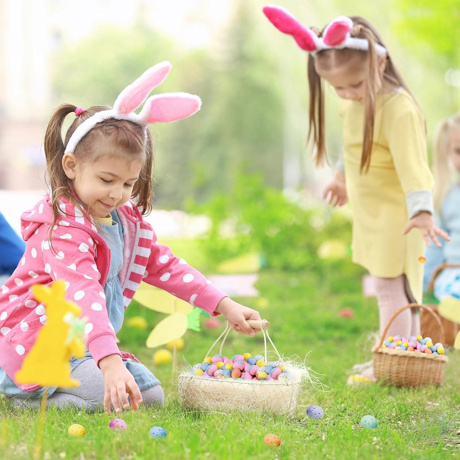 imageWinlyn 120 Pcs 8 Colors Mini Easter Foam Eggs Speckled Pastel Easter Eggs Small Decorative Artificial Easter Bird Eggs for Easter Basket Fillers Craft Projects Springtime Party Favors Table Setting