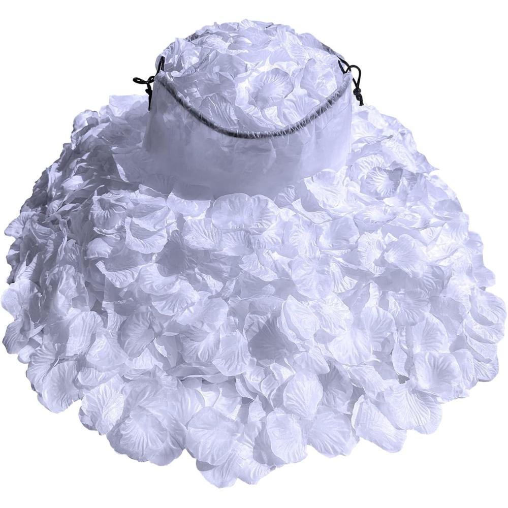 imageWinlyn 3000 Pcs Black Silk Rose Petals Set Scented Readytouse Separated Realistic Artificial Rose Flower Petals for Romantic Night Weddings Proposals Anniversaries Valentines Day Halloween DecorWhite