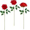 Winlyn 15 Pcs Real Looking Artificial Red Roses with Long Stems 19.7″ Tall – Silk Red Velvet Rose Flowers for Vase Bouquets Centerpieces Wedding Valentine’s Day Bride & Baby Shower Party Home Decor