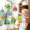 Winlyn 24 Sets Easter Craft Kits Easy Spring Crafts DIY 3D Egg Ornaments Decorations Egg Foam Stickers Easter Arts and Crafts for Kids Home Classroom Activities Party Favors Art Project