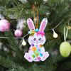 Winlyn 24 Sets Easter Craft Kits Spring Crafts DIY Bunny Ornaments Decorations Rabbit Foam Stickers Arts and Crafts for Kids Home Classroom Activities Party Favors Art Projects