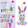 Winlyn 24 Sets Easter Craft Kits Spring Crafts DIY Bunny Ornaments Decorations Rabbit Foam Stickers Arts and Crafts for Kids Home Classroom Activities Party Favors Art Projects