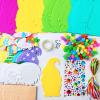 Winlyn 24 Sets Easter Decorations DIY 3D Gnome Ornaments Easter Craft Kits Assorted Foam Easter Gnome Ornaments Easter Stickers for Kids Party Favors Easter Spring Classroom Home Activity Art Project
