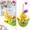 Winlyn 24 Sets Spring Craft Kits Easter Crafts DIY Bunny Lamb Chick Egg Tulip Flower Ornaments Decorations Art Sets Spring Arts and Crafts for Kids Easter Classroom Activities Party Favors