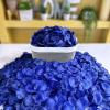 Winlyn 3000 Pcs Black Silk Rose Petals Set – Scented Ready-to-use Separated Realistic Artificial Rose Flower Petals for Romantic Night Weddings Proposals Anniversaries Valentine’s Day Halloween Decor(Royal Blue)