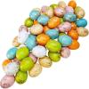 Winlyn 60 Pcs 6 Colors Foam Easter Eggs Pastel Easter Eggs Decorations Gold Leaf Easter Eggs Small Decorative Gold Speckled Eggs for Easter Basket Fillers Table Setting Spring Party Party Favors