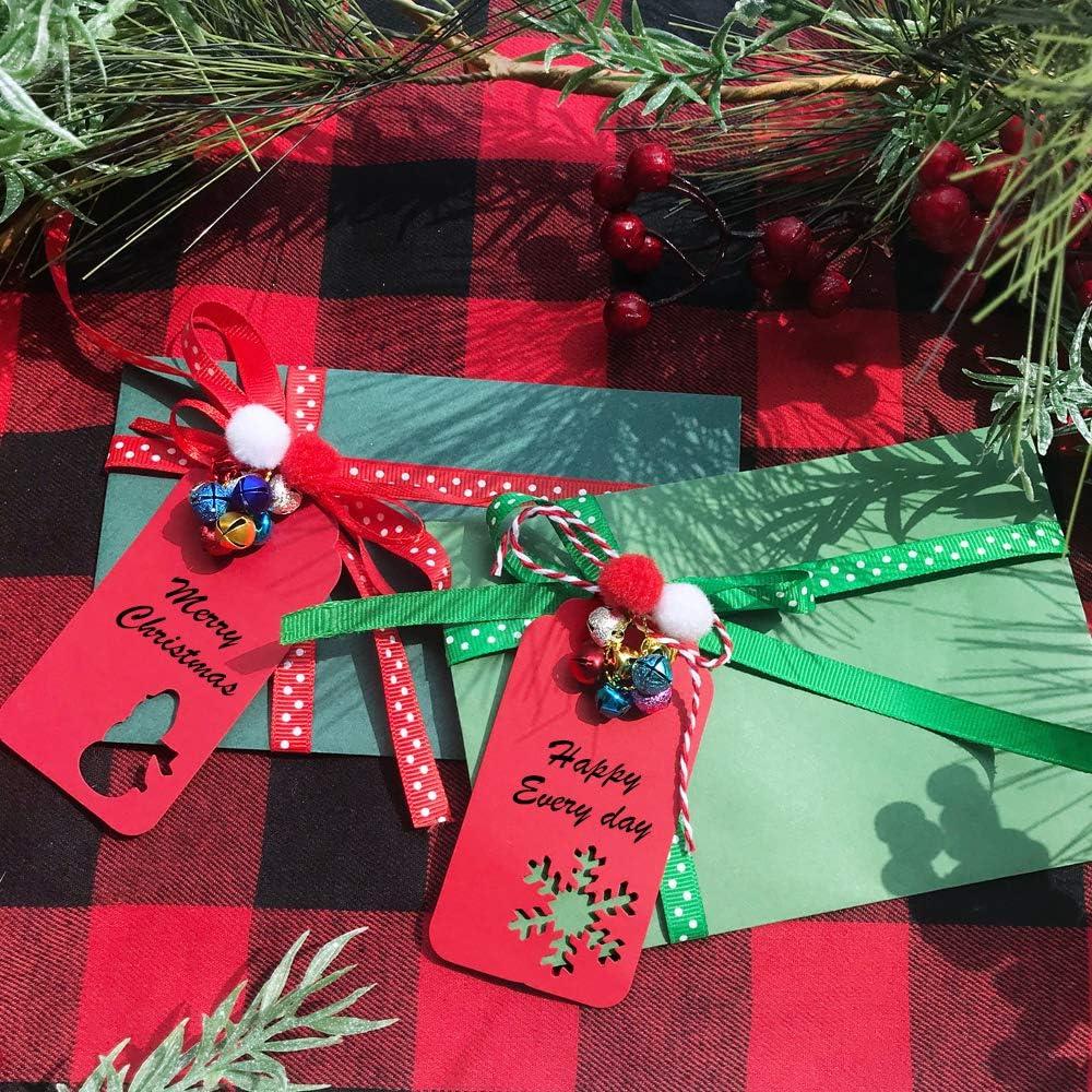 imageWinlyn 475 Set Christmas Jingle Bell Wreath Christmas Tree Ornaments Craft Kit Jingle Bell Metallic Chenille Stems Glitter PomPoms Ribbon Assortment for Kids Holiday Xmas Bracelets Necklaces Artwork