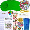 Winlyn 12 Sets Christmas Craft Kits Holiday Crafts DIY Christmas Wreath Ornaments Decorations Art Sets Xmas Snowmen Snowflake Festive Winter Foam Stickers Arts and Crafts for Kids Classroom Activities