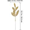 Winlyn 20 Pcs Pink Glitter Bay Leaf Sprays Artificial Christmas Tree Picks Sprays 12.7″ Tall for Pink Christmas Tree Wreath Swag Floral Arrangement Winter Wedding Bouquet Centerpiece Decoration(Gold)