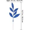 Winlyn 20 Pcs Pink Glitter Bay Leaf Sprays Artificial Christmas Tree Picks Sprays 12.7″ Tall for Pink Christmas Tree Wreath Swag Floral Arrangement Winter Wedding Bouquet Centerpiece Decoration(Blue)