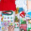 Winlyn 24 Sets Christmas Craft Kits – Winter Crafts DIY Gnome Ornaments & Decorations Art Sets with Foam Stickers for Kids Holiday Seasonal Home & Classroom Activities Party Favors