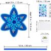 Winlyn 24 Sets Christmas Craft Kits Winter Crafts DIY 3D Snowflake Ornaments Decorations Art Sets Assorted Snowflake Christmas Foam Stickers for Kids Holiday Home Classroom Activities Party Favors