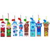 Winlyn 24 Sets Christmas Craft Kits Winter Crafts DIY Christmas Ornaments Bookmarks Decorations Festive Foam Stickers Christmas Arts and Crafts for Kids Holiday Classroom Art Activities Party Favors