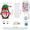 Winlyn 24 Sets Christmas Craft Kits Winter Crafts DIY Christmas Penguin Ornaments Decorations Art Sets Foam Penguin Christmas Stickers for Kids Holiday Festive Home Classroom Activities Party Favors