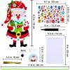 Winlyn 24 Sets Christmas Craft Kits Winter Crafts DIY Christmas Santa Ornaments Decorations Arts Sets Foam Santa Christmas Stickers for Kids Holiday Festive Home Classroom Activities Party Favors