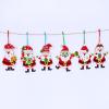 Winlyn 24 Sets Christmas Craft Kits Winter Crafts DIY Christmas Santa Ornaments Decorations Arts Sets Foam Santa Christmas Stickers for Kids Holiday Festive Home Classroom Activities Party Favors