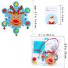Winlyn 24 Sets Christmas Craft Kits Winter Crafts DIY Christmas Snowflake Ornaments Decorations Art Sets Snowman Elf Santa Christmas Foam Stickers for Kids Holiday Classroom Activities Party Favors