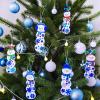 Winlyn 24 Sets Christmas Craft Kits Winter Crafts DIY Christmas Snowman Bookmarks Ornaments Art Sets Snowman Christmas Foam Stickers Arts and Crafts for Kids Holiday Classroom Activities Party Favors