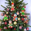 Winlyn 24 Sets Christmas Craft Kits Winter Crafts DIY Gingerbread Man Ornaments Decorations Festive Foam Stickers Christmas Arts and Crafts for Kids Holiday Home Classroom Art Activities Party Favors