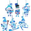 Winlyn 24 Sets Christmas Craft Kits Winter Crafts DIY Holiday Snowman Ornaments Decorations Snowman Festive Foam Stickers Christmas Arts and Crafts for Kids Home Classroom Art Activities Party Favor