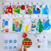 Winlyn 24 Sets Christmas Craft Kits Winter Crafts DIY Xmas Bauble Ornaments Decorations Festive Foam Stickers Christmas Arts and Crafts for Kids Holiday Party Favors Home Classroom Art Activities