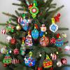 Winlyn 24 Sets Christmas Craft Kits Winter Crafts DIY Xmas Bauble Ornaments Decorations Festive Foam Stickers Christmas Arts and Crafts for Kids Holiday Party Favors Home Classroom Art Activities