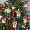 Winlyn 24 Sets Christmas Craft Kits Winter Crafts DIY Xmas Reindeer Head Ornaments Decorations Festive Foam Stickers Christmas Arts and Crafts for Kids Holiday Home Classroom Activities Party Favors