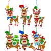 Winlyn 24 Sets Christmas Craft Kits Winter Crafts DIY Xmas Reindeer Ornaments Decorations Festive Foam Stickers Christmas Arts and Crafts for Kids Holiday Home Classroom Art Activities Party Favors
