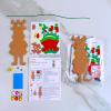 Winlyn 24 Sets Christmas Craft Kits Winter Crafts DIY Xmas Reindeer Ornaments Decorations Festive Foam Stickers Christmas Arts and Crafts for Kids Holiday Party Favors Home Classroom Art Activities