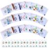 Winlyn 24 Sets Christmas Craft Kits Winter Crafts Popsicle Stick Snowflake Ornaments Decorations Art Sets Craft Stick Snowflake Christmas Stickers for Kids Holiday Classroom Activities Party Favors