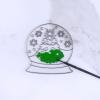 Winlyn 24 Sets Christmas Snow Globe Suncatcher Ornaments DIY Window Paint Art Suncatchers Craft Kits Winter Christmas Snow Globe Sun Catchers for Kids Holiday Classroom Party Decorations Art Project