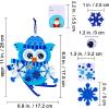 Winlyn 24 Sets Winter Craft Kits Christmas Crafts DIY Snowflake Owl Ornaments Decorations Craft Kit Festive Foam Stickers Winter Arts and Crafts for Kids Holiday Home Classroom Activities Party Favors