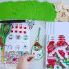 Winlyn 32 Sets Bulk Santa Christmas Ornaments Decorations Craft Kits School Arts and Crafts Foam Santa Christmas Stickers for Kids Holiday Xmas Festive Classroom Activities Party Favors Art Project
