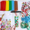 Winlyn 36 Sets Christmas Craft Kits Winter Crafts DIY Christmas Ornaments Art Sets Snowman Reindeer Pine Tree Penguin Christmas Foam Stickers Arts and Crafts for Kids Holiday Classroom Activities