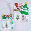 Winlyn 48 Sets Christmas Tree Ornaments Decorations Art Sets DIY Christmas Craft Kits Winter Crafts Pine Tree Snowman Snowflake Santa Xmas Stickers for Kids Holiday Classroom Activities Party Favors