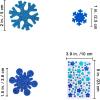 Winlyn 525 Pack Holiday Kids Crafts Winter Christmas Snowflake Crafts Foam Stickers Set Self-Adhesive Glitter Snowflake Stickers Arts and Crafts for Kids Party Favors Classroom Activities Art Projects