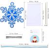 Winlyn 56 Sets 8 Styles Magic Color Scratch Blue Snowflake Ornaments Decorations Scratch Art Christmas Craft Kits Winter Crafts for Kids Holiday Seasonal Home Classroom Activities Party Favors