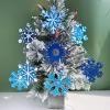 Winlyn 56 Sets 8 Styles Magic Color Scratch Blue Snowflake Ornaments Decorations Scratch Art Christmas Craft Kits Winter Crafts for Kids Holiday Seasonal Home Classroom Activities Party Favors