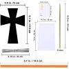 Winlyn 72 Sets 6 Styles Magic Color Scratch Cross Ornaments Craft Kits Rainbow Scratch Art Sets Scratch Paper Crosses with Scratching Tools for Kids Classroom VBS Sunday School Religious Activities