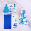 Winlyn Winter Craft Kits: Christmas DIY Holiday Headbands – Snowflake, Snowman, Penguin Foam Stickers – Kids Art & Party Favors