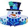 Winlyn Winter Craft Kits: Christmas DIY Holiday Headbands – Snowflake, Snowman, Penguin Foam Stickers – Kids Art & Party Favors