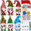 Winlyn 24 Sets Christmas Craft Kits – Winter Crafts DIY Gnome Ornaments & Decorations Art Sets with Foam Stickers for Kids Holiday Seasonal Home & Classroom Activities Party Favors