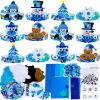 Winlyn Winter Craft Kits: Christmas DIY Holiday Headbands – Snowflake, Snowman, Penguin Foam Stickers – Kids Art & Party Favors