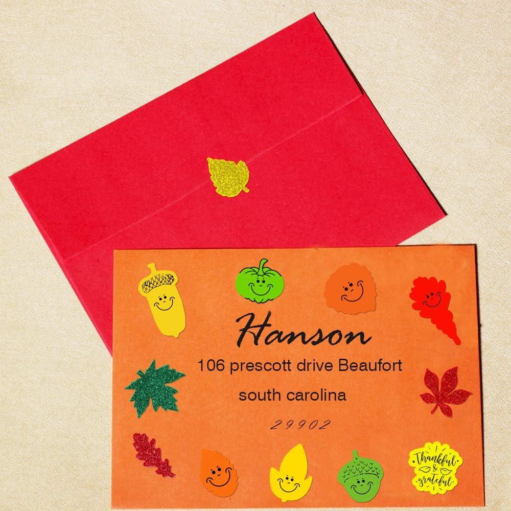 imageWinlyn 708 Pcs Bulk Foam Fall Leaves Shape Stickers Self Adhesive Smile Face Autumn Maple Oak Leaves Glitter Leaves Stickers 1quot 15quot 2quot Embellishments for Kids Craft Halloween Thanksgiving Decoration
