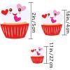 455 Pcs Asssorted Heart Dessert Prints Stickers Craft Smile Face Heart Cupcake Ice Cream Candy Donut Foam Cutouts Stickers Self-Adhesive Embellishments for Kids Mother’s Day Valentine’s Day Gift Decor