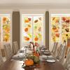 Winlyn 7 Sheets 102 Pcs Thanksgiving Window Clings Fall Window Stickers Decals Featuring Turkey Fall Maple Leaf Pumpkin Acorn Cornucopia Indian Corn for Autumn Harvest Festival Seasonal Decoration