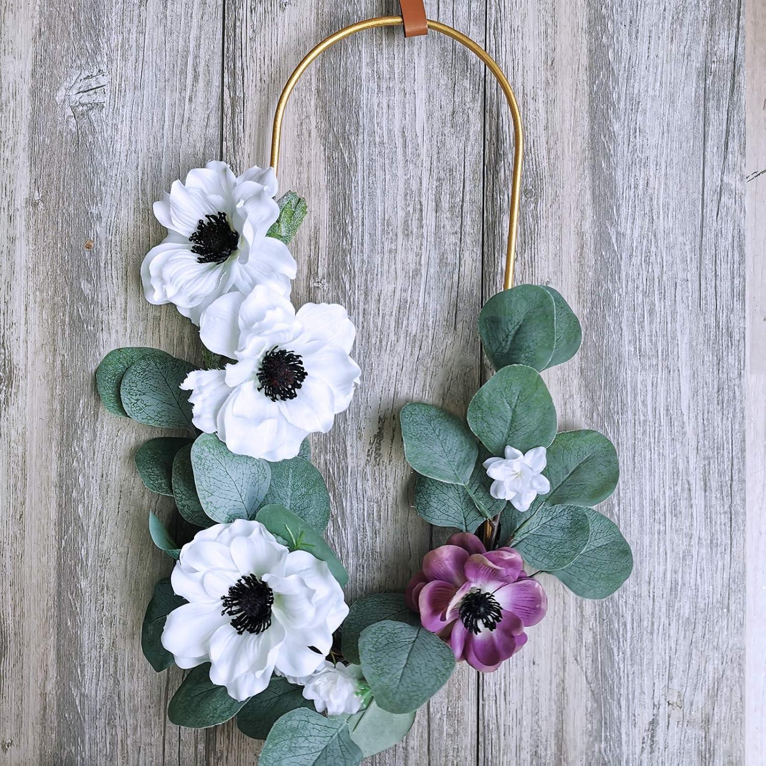 image8 Pcs White Flowers Artificial Flowers for Wedding Bouquets Corsages Floral Arrangement Centerpieces Vase Basket Decoration