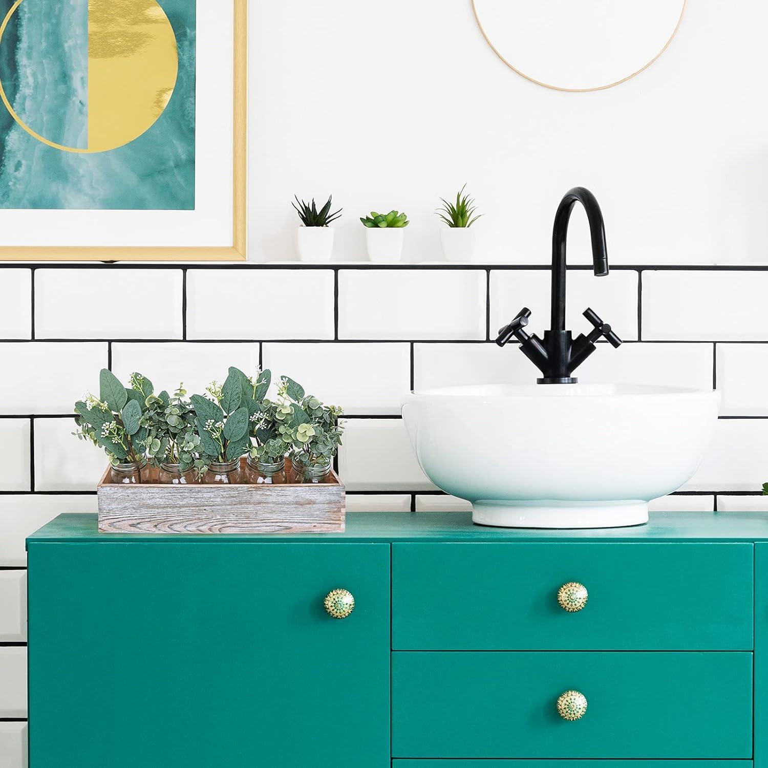 imageMixed Eucalyptus Leaves Stems Bulk Artificial Eucalyptus Leaves Sprays Faux Oval Eucalyptus Leaves with White Seeds Stems for Floral Wreath Garland Bouquets Arrangement Wedding Greenery Decoration