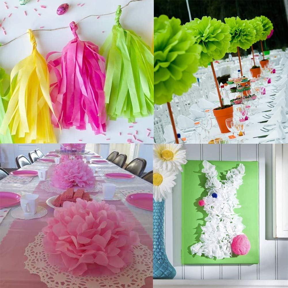 imageSupa 160 Sheets 8 Easter Day Multicolor Tissue Paper Bulk Wrapping Tissue Paper 20 x 27quot for Art Craft Floral DIY Birthday Love Theme Party Tissue Valentines Day Paper Pom Pom